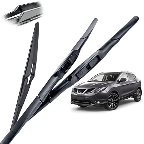 MSRAO Scheibenwischer Scheibenwischerblätter Für Nissan Für Qashqai J11 2013-2018 3 Abschnitt Vorne Hinten Wischer 2014 2015 2016 2017