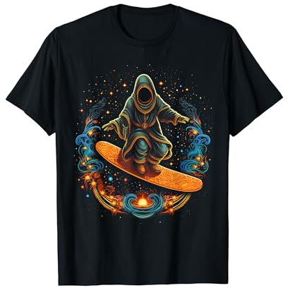 Lustiges Skateboard Vintage Sensenmann Retro Y2k T-Shirt