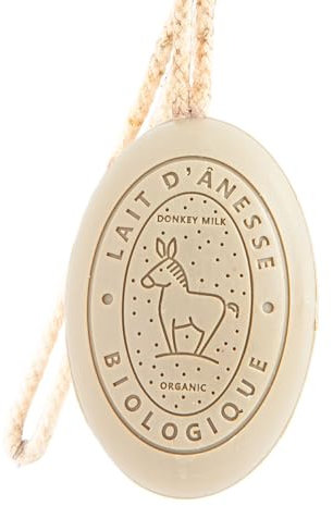 Label Provence Savon de Marseille – Französische Seife am Seil aus frischer Bio-Eselsmilch – Olivenöl-Duft – 175 g