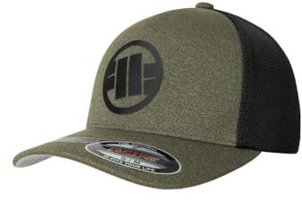 Baseballkappe Full Cap Schirmmützen Pitbul Kappe mit Schirm Herren & Damen Pit Bull West Coast Mesh Logo Sonnenblende L/XL