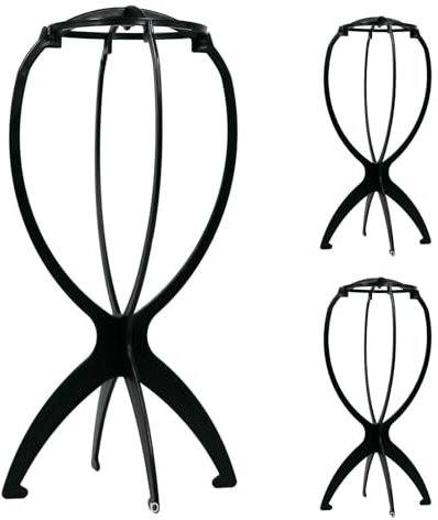 3 Stück Perückenständer, Perückenkopf, Wig Stand, Wig Head, Perückenhalter, Perrückenkopfe, Perrückenkopfhalter, Hutständer, Perückenkopf mit Ständer, Perücken Zubehör, Ideal zum Trocknen der Perücke
