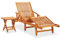 Kangmusi Sonnenliege mit Tisch und Auflage Akazie Massivholz, kangmusi3061624