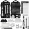 122 in 1 Feinmechaniker Werkzeug Set, Handy Reparatur Werkzeug Set mit 101 Feinmechaniker Schraubendreher Bits für PC Computer iPhone Laptop Tablet PS5 Xbox Uhren Kamera Brillen(Grau)