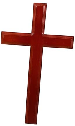 FUNOMOCYA Holzanhänger Kreuz Wanddekor Aus Holz Zum Aufhängen Kreuz-Ornament Kleines Holzkreuz Geschnitztes Holzkreuz Hängendes Kreuz Ornament Wandkreuz Kirchenkreuz Ornament