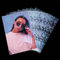 AOZUO 100 Stück Laser Karten Sleeves, Photocard Sleeves, 61 X 88 mm Kpop Photocard Soft Sleeves Foto Kartenhüllen Durchsichtige Kartenschutzfolie Film Fotokartenhülle für Sammelkarten Fotokarten(Herz)