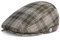 Superora Herren Schiebermütze Barett Cap Baumwolle Unisex Mütze 1920 Stil Herren-Schiebermütze Winter Warme Flat Cap mit Karomuster Baumwollmützen
