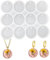 12 Kavitäten Rund Silikonformen Epoxidharz, Schlüsselanhänger Schmuck Anhänger Diy Set Epoxidharz Formen Silikon mit Loch, Weich Waschbarsilikonform Epoxidharz, für Halskette Ohrringe Basteln