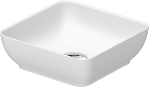 Duravit Sivida Aufsatzwaschtisch, eckig, 300x300mm, ohne Hahnloch, ohne Überlauf, 2660033200, Farbe: Weiß