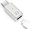 Adaptador de Audio USB C a Lightning, Conversor de USB C Macho a Lightning Auricular Auricular Hembra para iPhone Serie 16/15, iPad y Más (Blanco)