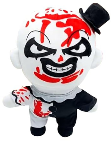 Yorajuy Terrifier 3 Plüschpuppe, Terrifier Stofftier, Anime Figurenpuppe, Horrorfilm Actionfigur Plüschtier, Horrorfigur Plüschtier Für Wohnzimmer, Schlafzimmer, Auto