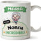 Mugffins Tazza Personalizzata in ceramica per NONNA 11 oz / 350 ml - In italiano - Sei incredibile - Kawaii - Idea regalo per compleanno, anniversario, natale