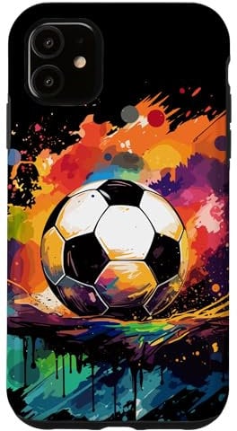Soccer Color Graffiti Ball Sport Case for iPhone 11