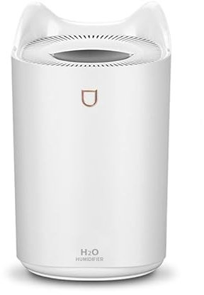RuiJOTWAT Silent Humidifier, 2L Large Capacity, With Atmosphere Light, Usb Spray Humidification, Suitable For Bedroom, Living Room, Office, White