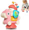 Esncddym High Chair Activity Toys | Suction Cup Cartoon Developmental Tray Toy for High Chair,Teether Educational Baby Teething Chew Table Spinner for Boys Girls Kids