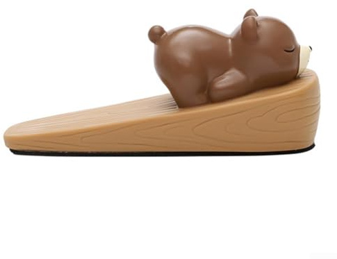 Fun and Functional Cartoon Figure Door Stopper Keeps Doors Securely in Place (F)