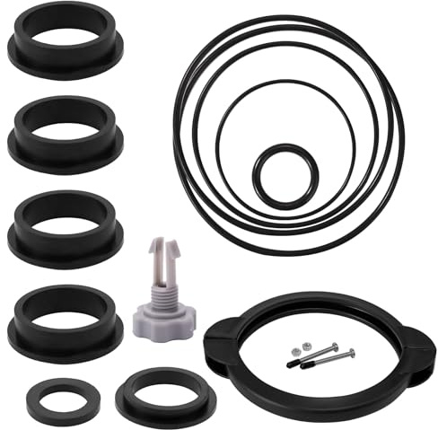 Lyreh Pièces de Rechange pour Filtre Sable Intex, Joints pour Pompe Filtre Sable avec Colliers Serrage 11380 Compatibles avec Les Modèles Intex de 30,48cm ou 35,56cm