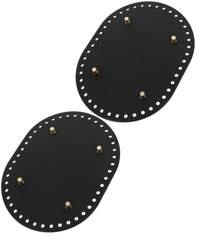 Hohopeti 2 Stück DIY Taschenböden aus Pu Leder Stabile Basis für Häkel Stricktaschen Schultertaschen Rucksäcke Langlebiger Schutz Formstabil für Vielseitige Handtaschen