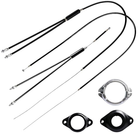 EclipseGuard BMX Fahrrad Gyro Bremskabel Set mit Rotor System | Komplettes Bremskabel-Set mit Rotor, Edelstahl-Innenkabel und PVC-Hülle für BMX-Freestyle, Park und Street Riding