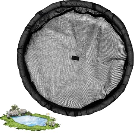 2 Piezas Red Flotante para Plantas - 45 CM Barrera Flotante para Peces, Protección De Plantas De Isla Flotantes Malla Fina, Decoración De Características De Agua para Jardín, Estanque De Peces