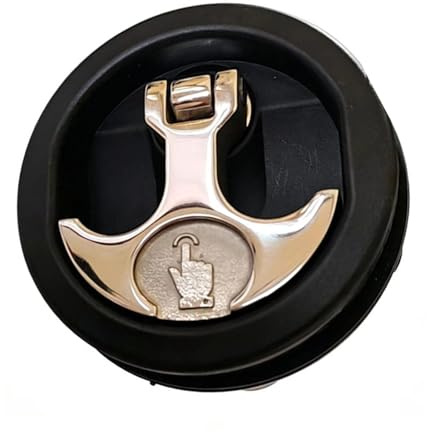 Generisch Built-in Lock Boat - Snap Lock | Round Lid Lock - Stainless Steel Bolt 316 Nylon Body For Motor Yacht Cabin Door Gas Bottle Box Motorhome