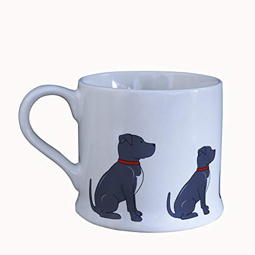 Sweet William Staffie Dog Mug, Dishwasher and Microwave Safe, 7.5 cm x 9 cm | Dishwasher Safe, Microwave Safe