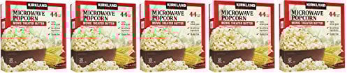 Kirkland Signature HZvNjh Microwave Popcorn, 3.3 oz, 44 Count, 5 Pack