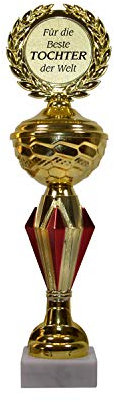 SünGross Pokal auf Marmorsockel in Geschenkbox für die Beste Tochter der Welt