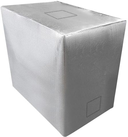 REKUBIK IBC Thermohaube Premium mit Klettverschluss Hitze- & Frostschutz Größe 600l IBC (120x80x100cm)