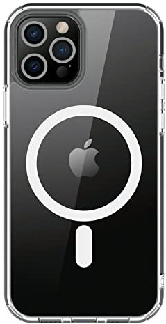Puro LITE MAG Hülle kompatibel mit iPhone 12, 12 Pro, 12 Pro Max, iPhone 13, 13 Pro, 13 Mini, 13 Pro Max; Transparentes TPU; kompatibel mit MagSafe-Aufladung; Verstärkte Ecken