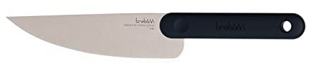 Trebonn - Chef Knife Black Edition, Chef-Messer für die Küche, 18 cm / 7 Klinge aus Japanischem Edelstahl. Soft-Touch-Griff mit Anti-Rutsch-Wirkung