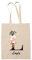 Planetee Leinenbeutel Tote Bag Layla mit einem Brief mit Blume
