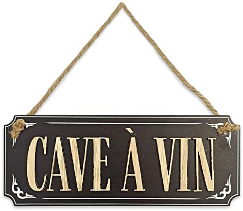 STC Plaque Deco Maison Cave a vin