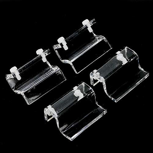 Aquarium-Glasabdeckung, 4 Stück, Clip-Deckel-Clips für Randlose Aquarien, Klare Farbe, Halterung