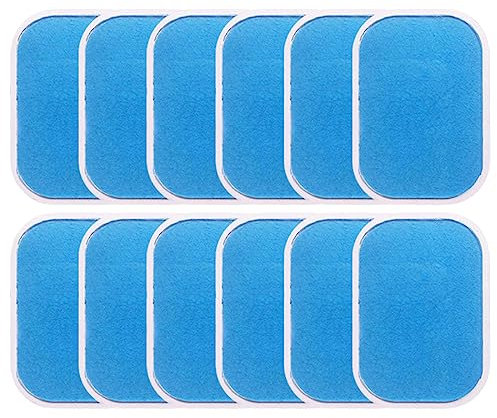 WeddHuis 12 Stück EMS Gel Pad Ersatz Bauchmuskeltrainer Gelpads Abs Sixpack Trainer Hydrogel Pads für EMS Trainingsgerät Bauchtrainer Elektrische Muskelstimulation