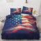 GEDAEUBA Sommer Bettwäsche 135x200 Amerikanische Flagge - Usa Flagge Bettbezug 135 x 200 2er Set, Wendebettwäsche und Kissenbezug 80x80, Weiche Mikrofaser Bettwäsche-Sets mit Reißverschluss
