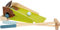 Small Foot Minigolf-Set Maulwurf aus Holz, mit „Schnapp“-Mechanismus, Gartenspielzeug für Kinder ab 3 Jahren, 12439