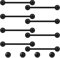 Gojewen 8er Zungenpiercing Brustwarzenpiercing und 4er Ersatzkugel Chirurgenstahl Schwarz Piercing Zunge Brustwarze Barbell 18mm