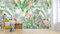 Naturempress Papier Peint Panoramique Perroquet De La Jungle À Feuilles De Bananier Colorées Papier Peint Intissé Tapisserie Poster Mural pour Salon Chambre Décoration Murale