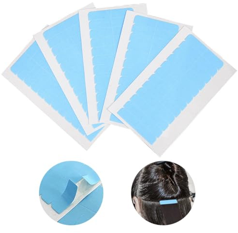 Visxcnu 120Piezas Cinta de Extensión de Pelo,Adhesivas para Tape Extensiones Cintas Adhesivas, Extensiones de Cinta Adhesiva, Adhesivo Tape para Extensiones de Cabello y Trama del Cabello