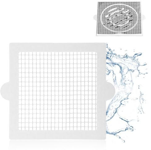 25pcs Shower Drain Hair Catchers, Drain Mesh Sticker Shower Drain Plughole Cover Bath Plug Drainer Sink Strainer Protector Hair Filter Hair Stopper Accessories for Bathroom Bathtub Kitchen Drain