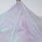 glänzender, schillernder Voile-Organza-Stoff für die Schneiderei, 150 cm breit, Meterware (Weiß)