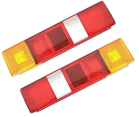 Generico COPPIA LENTE GEMMA PLASTICHE FANALE STOP DX SX COMPATIBILE CON FORD TRANSIT CASSONATO