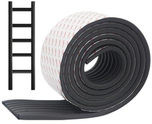 Glixoft 2m Bunk Bed Ladder Pads Soft Self Adhesive Bunk Bed Ladder Cover Multifunctional Edge and Corner Protector for Furniture Table Crib Desk Staircases