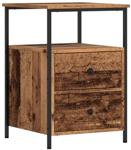vidaXL Nachttisch Altholz-Optik 34x35,5x50 cm Holzwerkstoff