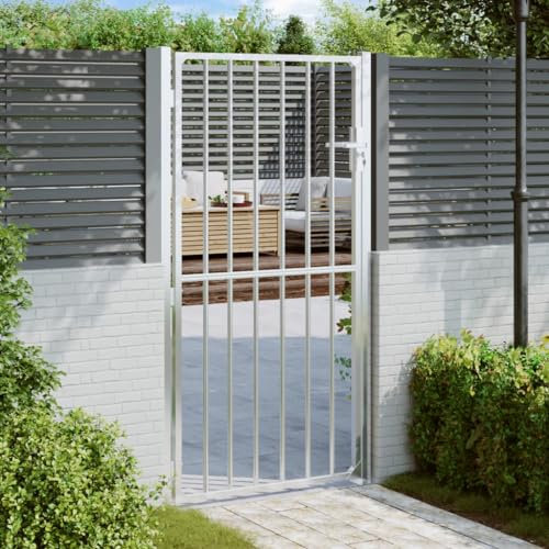 Edelstahl Gartentor 100x180cm Haltbares Metalltor für Garten im Freien