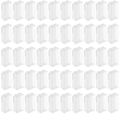 Obotsnoi 50 transparente Macaron-Aufbewahrungsboxen, Dessert-Verpackungen, Gebäck-Vitrine für professionelle Backbegeisterte
