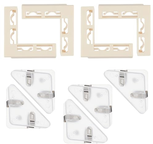 NICENEEDED 9 PCS Brackets for Photo Backdrop Board, L/Triangle Shape Clips kit, Plastic Backdrop Holder Stand for Photography Background Food Jewelry Make up