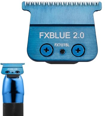 FX707BL BLADES DE REMPLACEMENT à rayures zéro - Compatible avec FX787, FX726, Trimmers Babyl**s Modèles (Bleu)