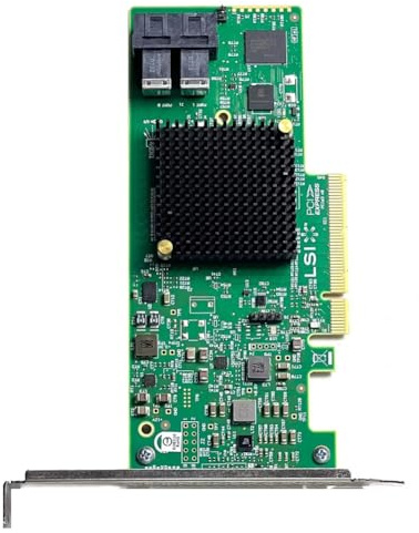 Koolenry PCIe 3.0 LSI Broadcom SAS 9300-8i Host Bus Adapter, Low Profile with 8x 12Gb/S +SAS Ports