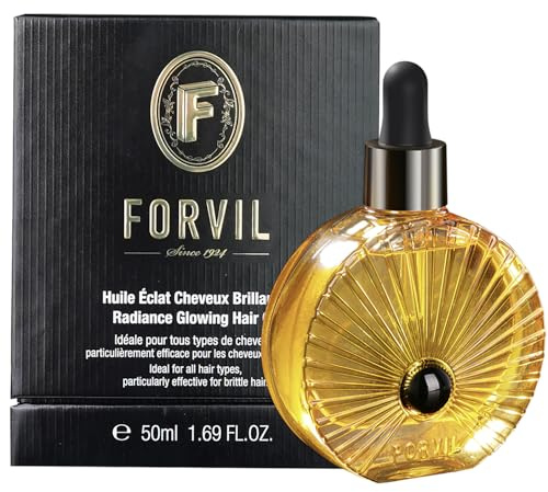 Forvil Haarpflege-Öl – Luxuspflege für Haar & Kopfhaut, mit natürlichen Pflanzenölen, nährt & stärkt, reduziert Frizz & Spliss, leichte Textur, 50 ml